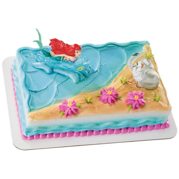 Ocean Mermaid Cake Decoration Shell Castle Cake Toppers Girl Princess  Birthday Party Baking Cake Decoration Baby