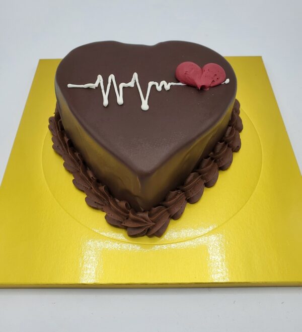 Buy/Send Delicious Heart Shaped Chocolate Cake- Half Kg Online- FNP